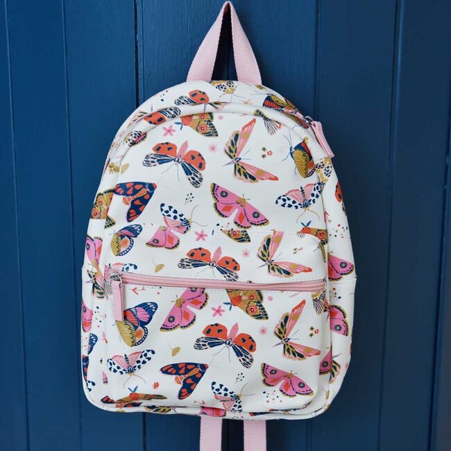 Backpack Butterfly white/pink