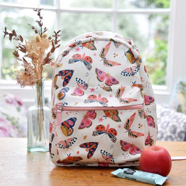 Backpack Butterfly white/pink