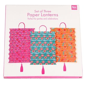 Rex London Papierlaterne Set of 3 Flowers