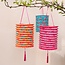 Papierlaterne Set of 3 Flowers