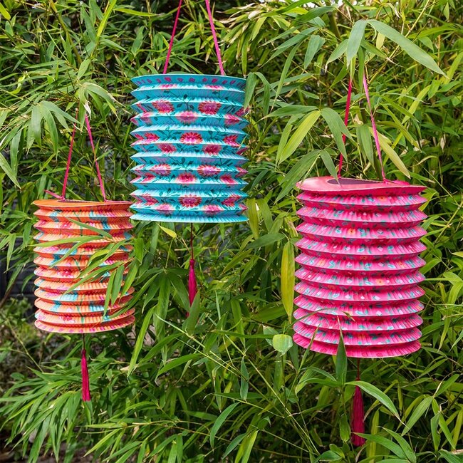 Paper Lanterns Set of 3 Flowers