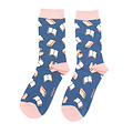 Miss Sparrow Socken Bamboo Books navy