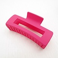 Red Cuckoo Hair Claw Clip Matte fuchsia