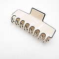 Red Cuckoo Hair Claw Clip Rectangle cream