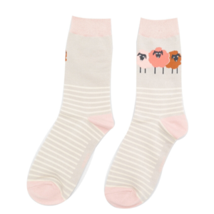 Miss Sparrow Socken Bamboo Sheep Pals silver