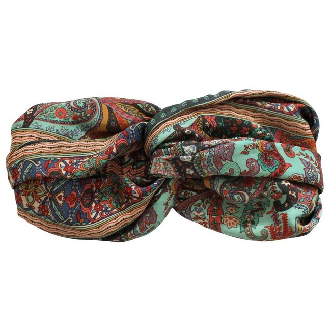 Hairband Viscose Paisley brown/orange