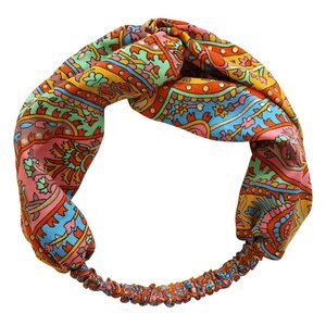 Powell Craft Hairband Viscose Paisley orange/green/blue