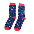 Miss Sparrow Mens Socks Bamboo Tools navy