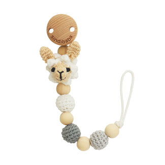 Sindibaba Pacifier chain Lama Luke (BIO)