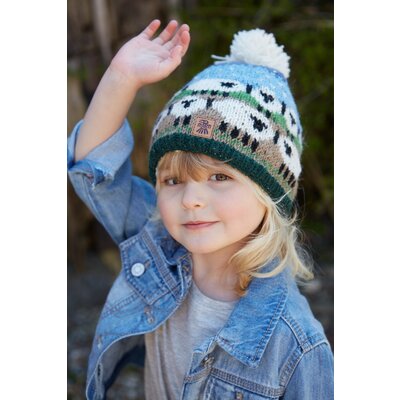 Pachamama Beanie Bobble Kids Snowy Sheep