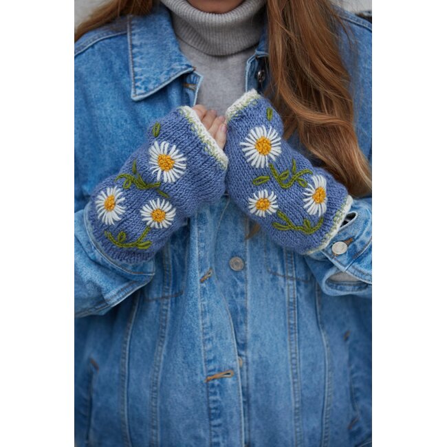 Handwarmer Daisy Chain jacaranda
