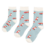 Kindersocken Bamboo Girls Foxes duck egg 4-6Y