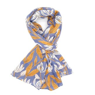 M&K Collection Schal Soft Floral denim