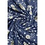 Scarve Scattered Daisy Tassel navy