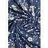 M&K Collection Scarve Scattered Daisy Tassel navy