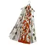 Scarve Silk Retro Flower orange