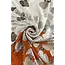 Scarve Silk Retro Flower orange