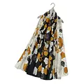 M&K Collection Scarve Silk Retro Flower black