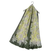 M&K Collection Scarve Silk Intwined Floral green