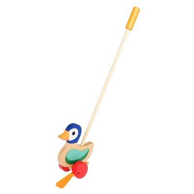 Rex London Wooden Push Along Flapping Duck