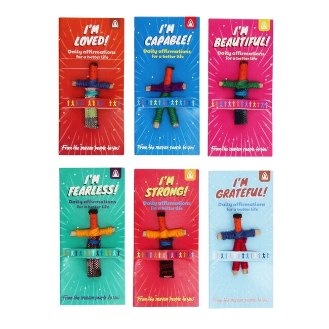 Worry Dolls Self Affirmation assorti