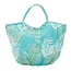 Overbeck and Friends Canvas Shopper/Beachbag Paloma green aqua