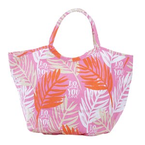 Overbeck and Friends Canvas Shopper/Beachbag Paloma pink orange