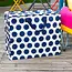 Jumbo bag Spotlight navy on cream