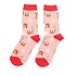 Miss Sparrow Socken Bamboo Xmas Sloths dusky pink