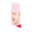 Socken Bamboo Xmas Sloths dusky pink