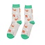 Socken Bamboo Xmas Sloths silver