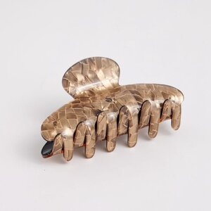 Red Cuckoo Hair Claw Clip Oval Croq brown