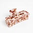Haarklammer Marbeled cream/gold