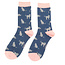 Socken Bamboo Cats navy