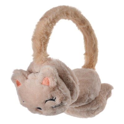 Clayre & Eef Ohrwärmer Kids Cats beige