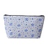 Clayre & Eef Toiletry Bag Roses white/blue