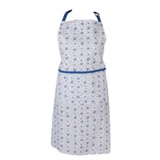 Clayre & Eef Kitchen apron Roses white/blue