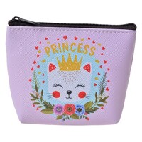 Clayre & Eef Geldbeutel Princess Cat pink