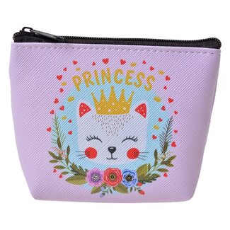 Clayre & Eef Purse Princess Cat pink