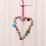 Heart Decoration beaded 9 x 12 cm