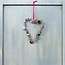 Heart Decoration beaded 9 x 12 cm