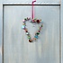 Rex London Heart Decoration beaded 9 x 12 cm