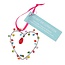 Heart Decoration beaded 5 x 5 cm
