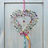 Rex London Heart Decoration beaded 17 x 17 cm