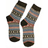 Joya Socken Men Wollmix Fairisle green