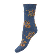 Joya Socks Woolmix Sunflowers blue