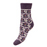 Joya Socken Wollmix Retro Flowers purple