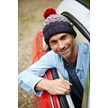 Pachamama Mens Beanie Bobble Clifden red