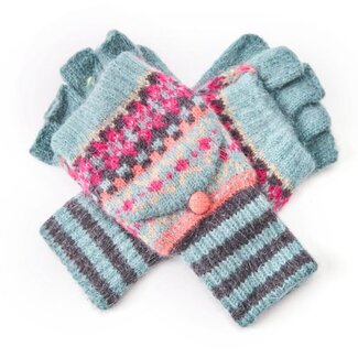 Pure & Cozy Gloves Shetland duckegg