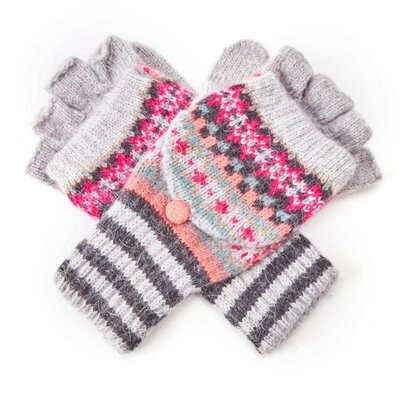 Pure & Cozy Handschuhe Shetland grey